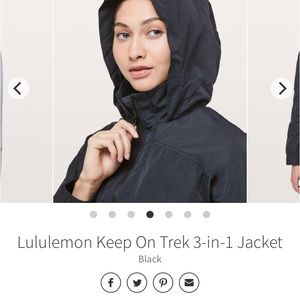 Lululemon Keep on Trek 3-in-1 Jacket. Never Worn!